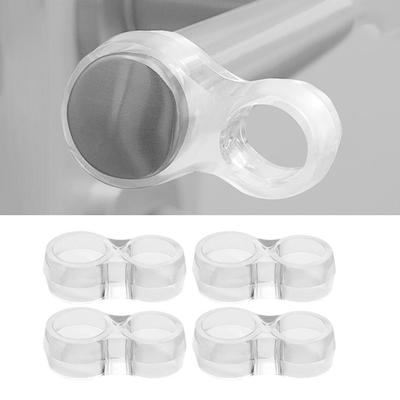 4PCS Clear Door Handle Cushion Ring for Furniture Protection