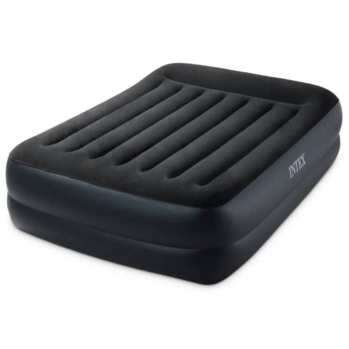 INTEX Luftmadrass 152*203*42 cm REST BED FIBER TECH - Justerbar fasthet - Elektrisk - 2 personer