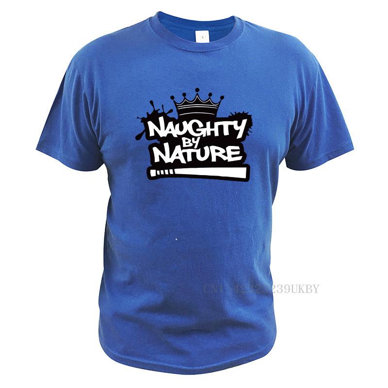 Naughty By Nature Tshirt American Hip Hop Tshirt Designer Crown Design Comfortable 100 Cotton Basic Tops