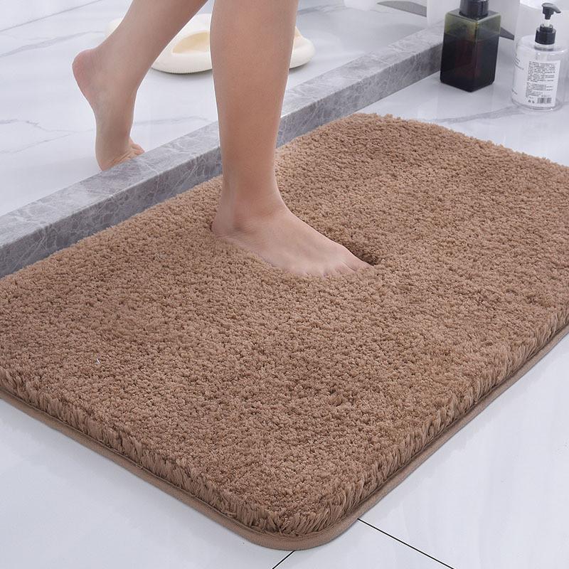 Thick Absorbent Water Microfibre Bath Mat Washable Non Slip Plush Mats Bath