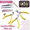 8Pcs/Set Pliers Beading Tool Kit Non-slip Handle Jewelry Making Tools Case  Necklace Crafting
