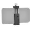 Adjustable Aluminum Alloy Mobile Device Holder Compact and Portable Clip with Anti Slip Silicone Pad Enhances Stability