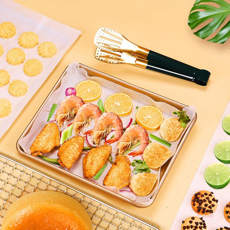 MEIJINJIA (MEIJINJIA) Oven Paper, 20*30cm*100 Sheets, Baking Paper, Silicone Oil Paper, Meat Roasting Paper, Grease-Proof Paper, Air Fryer Paper