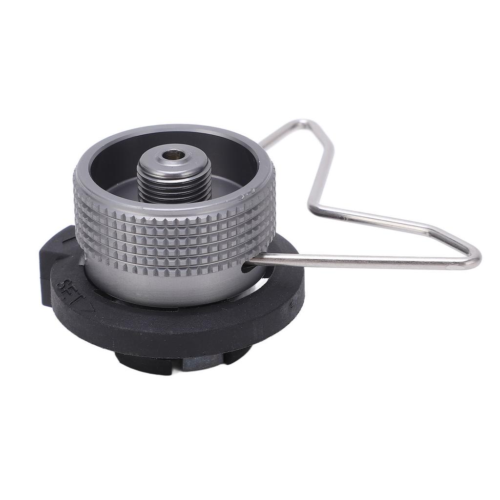 Camping Grill Gas Stove Adapter Aluminum Alloy Butane Gas Stove Adapter with Bracket IPB Converter