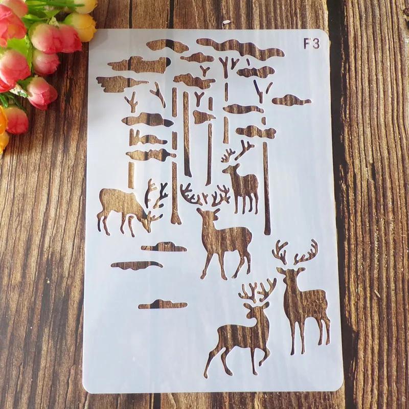 

26 см листья DIY трафареты для наслоения настенная живопись скрапбукинг раскраска тиснение альбом декоративный шаблон открытки 26*17.8CM