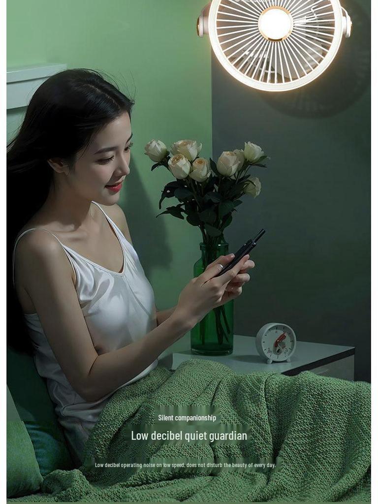 USB Rechargeable Portable Clip-On Desk Fan for Dorms