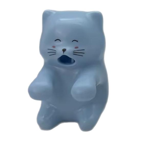 

Cup Edge Clip-on Mini Fan Cartoon Animal Cooling Fan Rechargeable Cat Bear Shaped Hot Drinks Coffee Tea Meals Dishware Food Cooler Fan синий