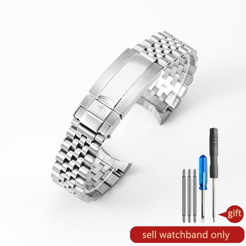 

Прочный специальный изогнутый интерфейс нержавеющая сталь пряжка Greenwich запястье для Rolex Log Type металлический бизнес 20 мм прочный ремешок для часов 20mm