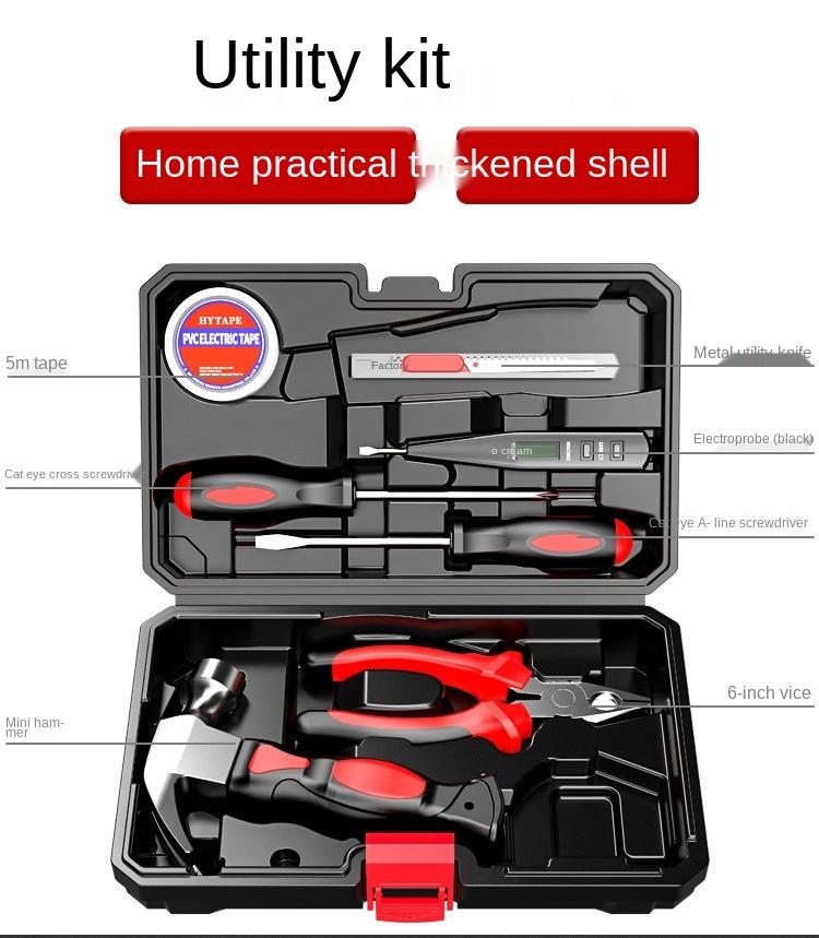 Electric Multifunctional Household Hand Tools with Pliers and Hammer Promotional Tool Set