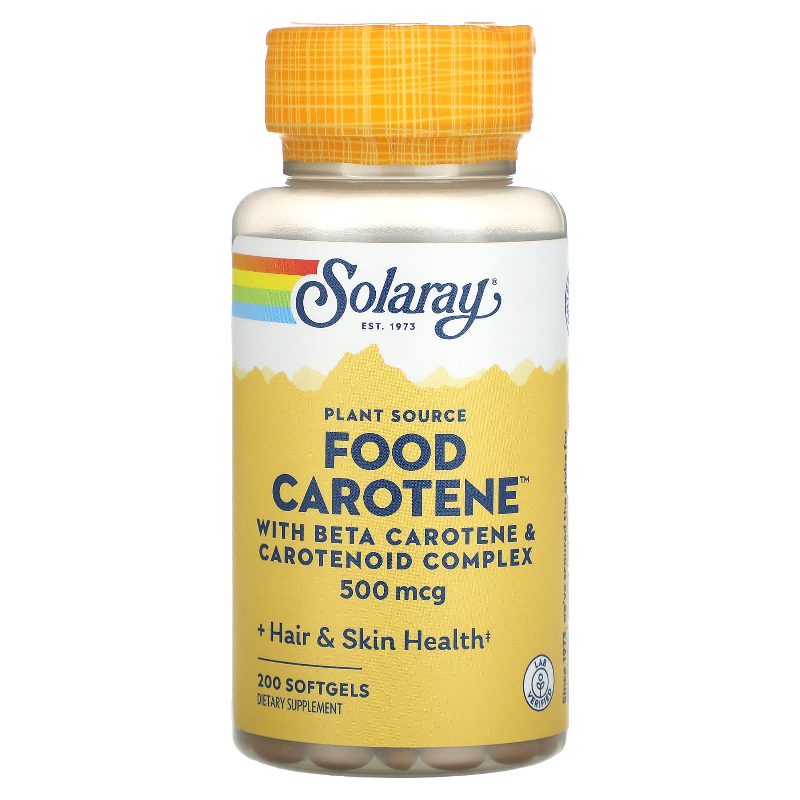 

Plant-based raw food carotene, 200 softgels
