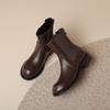 Autumn And Winter Women'S Boots Splicing Short Boots Square Martin Boots Thick Mid-Heel Boots 33-43 Boots