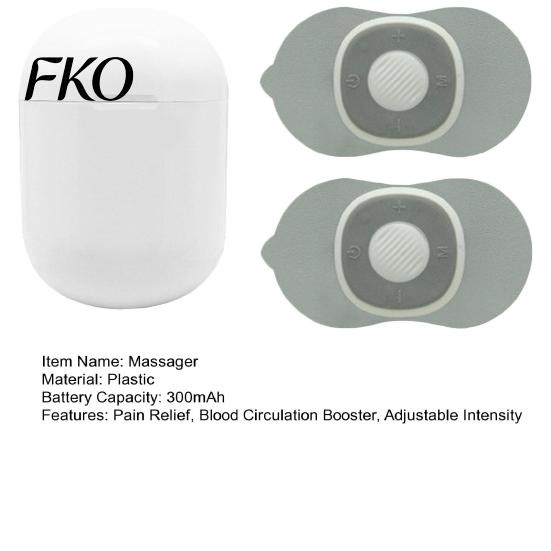 Adjustable Intensity Massager Muscle Electric Massager, Neck Gel Pads Trainer, Stimulator Sticker Advanced Massage Technology Gels, Blood Circulation