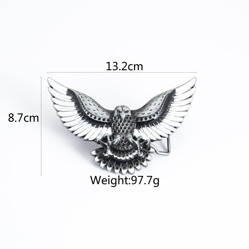 Domineering Eagle Fashion Belt Hip Hop Rock Style Men's Whole Cowhide Personalized Retro Belt Stage Decoration Belt