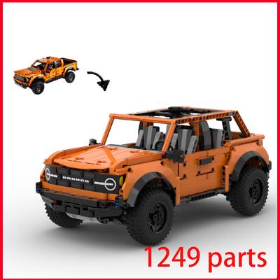 Ford Bronco Bloques de Construcción de Potencia para Adultos Modelos de Vehículos de Juguete Juguetes Educativos Neumáticos