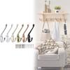 Alloy Durable Zinc Coat Hanger With Drill Holes For Bathroom Closet Organization
