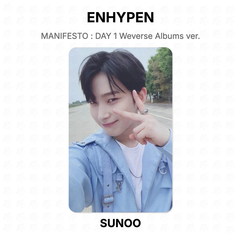 ENHYPEN MANIFESTO : DAY 1 Weverse Albums Ver. Official Photocard
