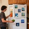 Van Gogh Starry Sky Refrigerator Magnet Personalized Creative Magnetic Stickers With Magnets