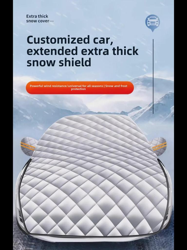 Winter Car Windshield Snow and Frost Cover - Thick, Anti-Freeze Protection for Front Windshield