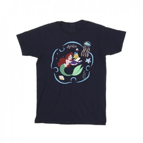 

Disney Mens The Little Mermaid Reading A Book T-Shirt S