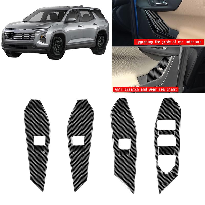 

Car Interior Door Window Lift Control Switch Button Panel Frame Trim Cover Sticker For Chevrolet Equino 2025 LHD Accessories