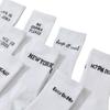Neue Damen Buchstaben Jacquard Serie Weiße Baumwollsocken Street Sports Hip Hop Mode Herren Unisex Socken Dropship