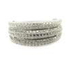 Silver Ring 'Sissi' White Silver (rhodium) - 8 Mm