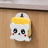 Cartoon Sponge Holder Set Kitchen Sink Sponge Organizer Self Draining Sponge Storage Rack Wall Mounted Sponge Basket with Hook for Bathroom Kitchen
