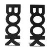 1 Pair Book End Decorative L Shaped Keep Upright Slip Resistant Book Stopper for School