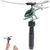 Jucărie Elicopter cu Șnur Jucărie Elicopter Creativă Amuzantă Jucărie Educativă Cadou pentru Copii (Culoare aleatorie)