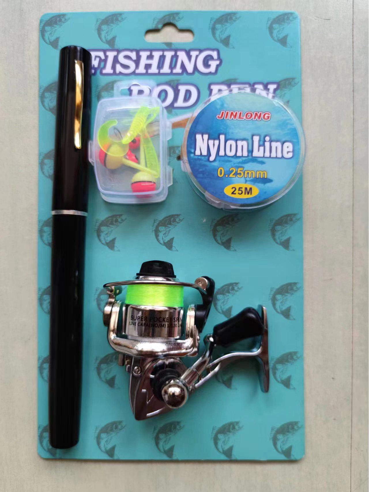 

Набор мини-металлических прялок для удилищ Luya, ручка-барабан длиной 1 метр. 1.6m rod + metal spinning wheel + accessories чёрный