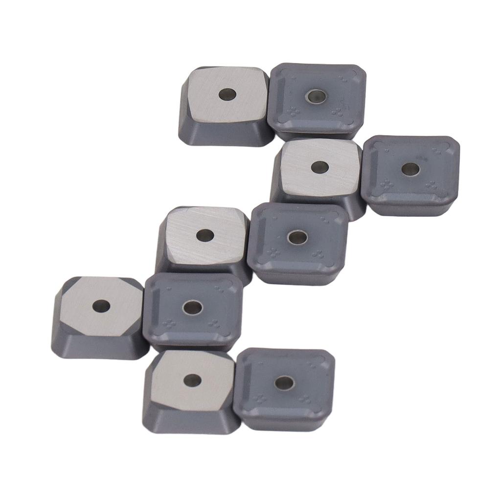 10Pcs Turning Insert Carbide Blade Lathe Cutter Milling CNC Tool Set Kit SEET1203