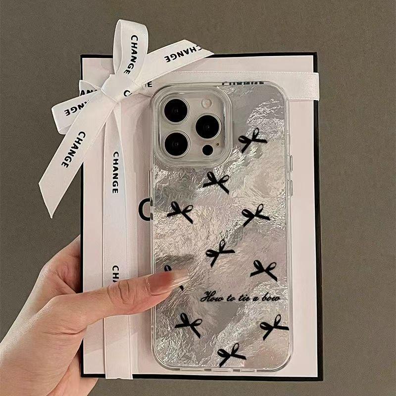 

Full-Screen Bow Glitter Case for iPhone 17 Pro Max/16 Pro/15/14 8