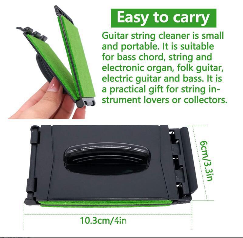 

Guitar String Care Kit: Cleaning Cloth, String Cleaner, Oil Pen, Protector зелений