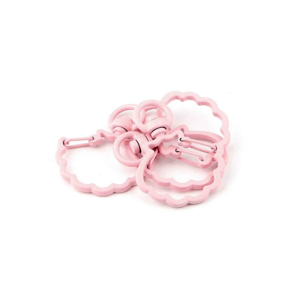 5Pcs/lot Metal Colorful Shell Shape Lobster Clasp Hooks Key Rings Connectors DIY Keychain Jewelry Making Findings Accessories