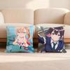 B-Bad G-Girl Anime Cushion Cover Home & Car Multi-Scene Pillow Cover - Reversible, Soft & Durable for Daily Use