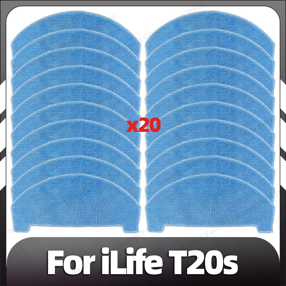 Kompatibilní iLife T20s Náhradní boční kartáč HEPA filtr Mopovací podložky Náhradní díly Příslušenství