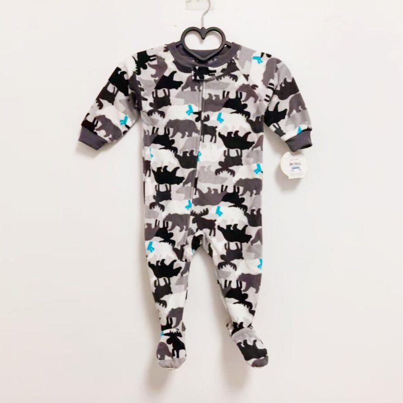 Kids Polar Fleece Romper with Feet Spring & Fall Winter Romper