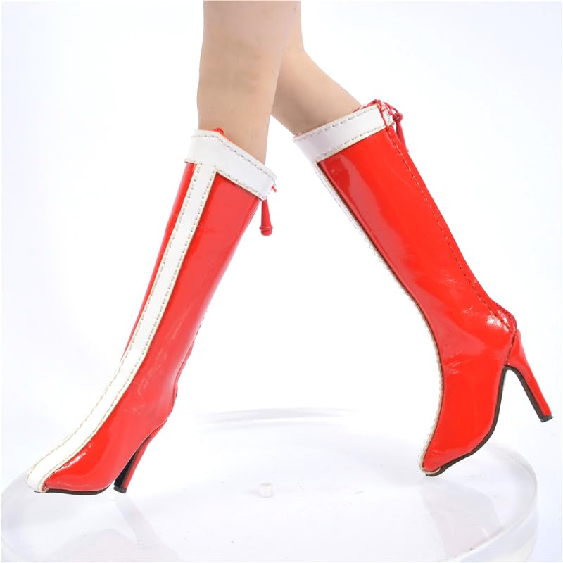 Figure for TBLeague For Regular Size Fashion Sexy Beautiful Leather Style Fashion High Middle Boots Shoes and Head Not [TOYBARJAPAN] 1/6