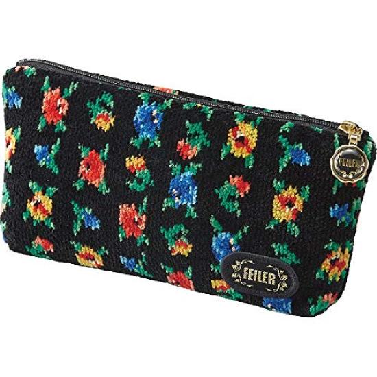 

Feiler Carina Pattern CA-180015 Pouch, Black, Women s чорний