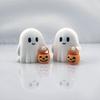 Estátua de Abóbora Fofa em Estilo Anime - Decoração de Halloween, Artesanato Durável Adequado para Sala de Estar e Quarto