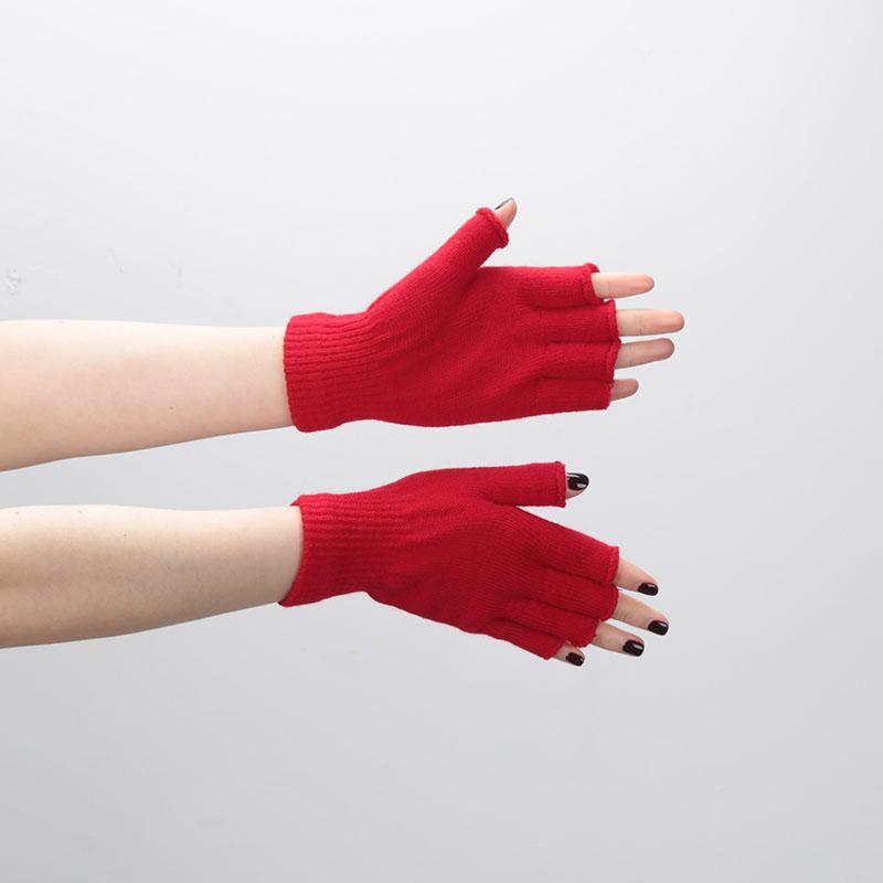 Outdoor Warm Wrist Knitted Elastic Gloves Unisex Half Finger Wrist Warm Working 1Pair Glove Autumn Hiking Cycing Sports Gloves