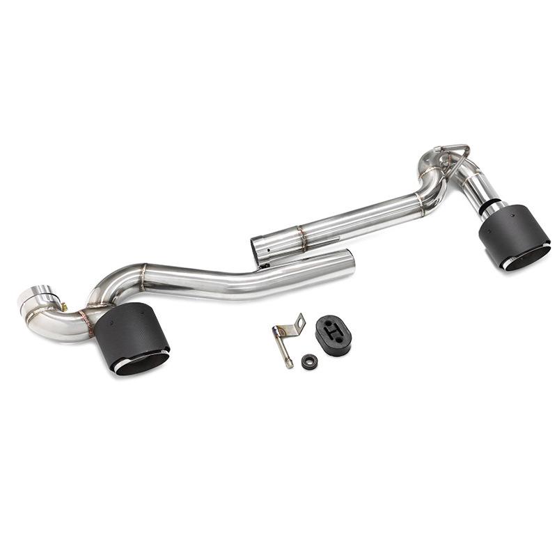 BMW E90/E92/E93 320i/330i/325i Dual-Outlet Black Stainless Steel Tailpipe for MT Conversion