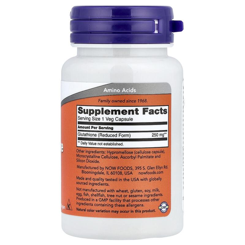 Glutathione, 250 mg, 60 Veg Capsules