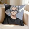 Anime SSakamoto Days TTaro Sakamoto  Square DoubleSided Printed Pillow Case Bedroom Bedside Pillow Sofa Cushion Cover