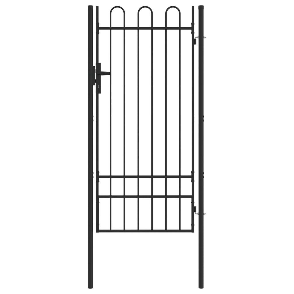 Garden Gate BOXTEL 103 X 250 Cm Powder Coated Steel Gray