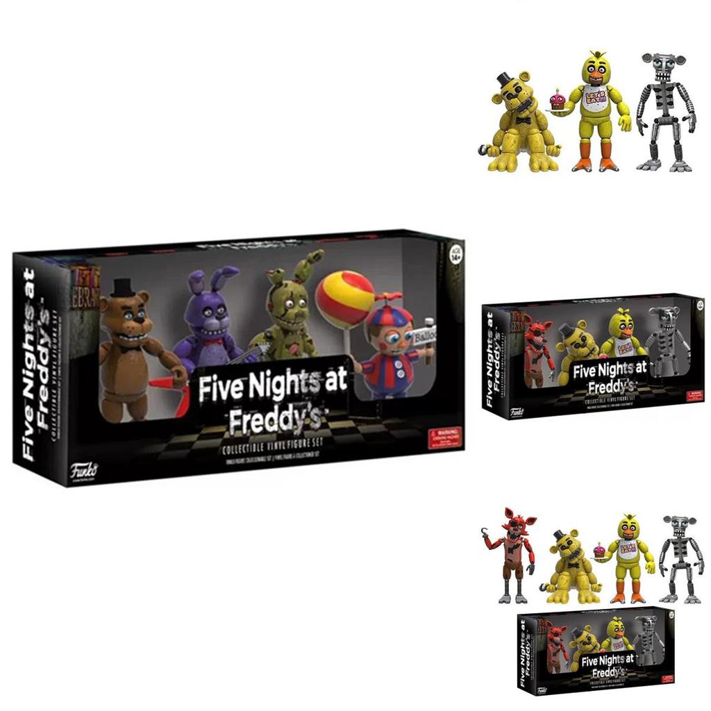 Stupende 4 Pezzi Action Figures Five Nights At Freddy's Pizza Simulator Per Collezionisti Definitivi