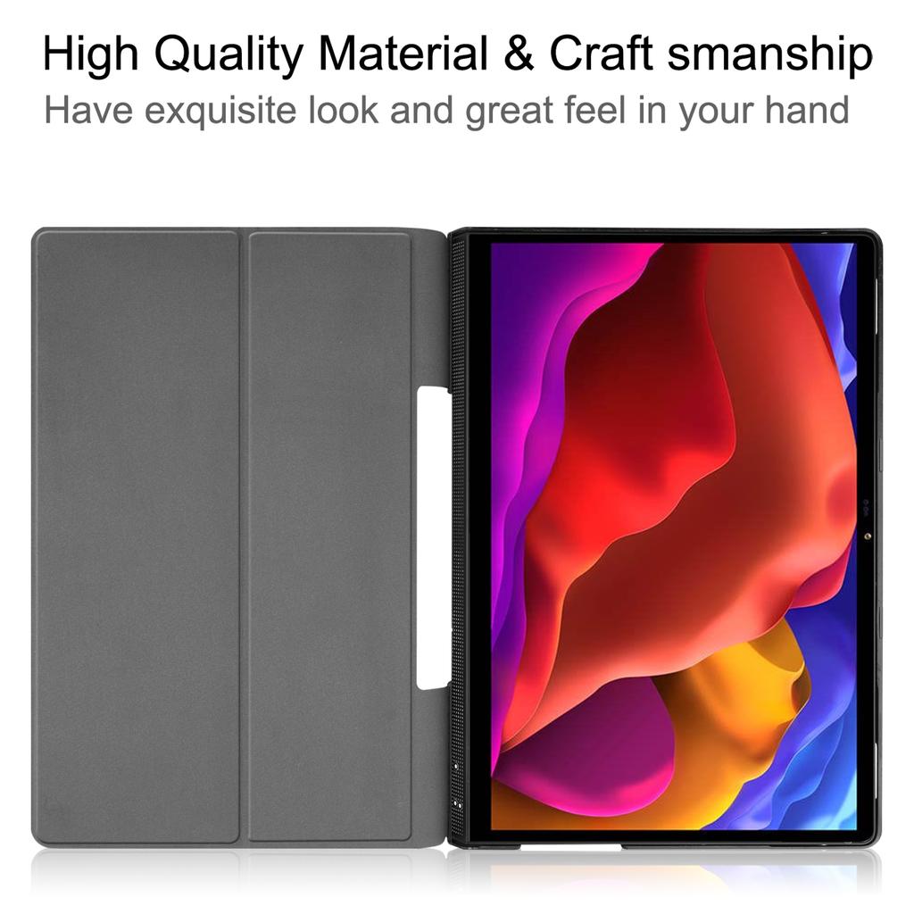 Flip Stand Smart Folio Case For  Lenovo Yoga Tab 13 / YOGA Pad Pro 13 (YT-K606F)