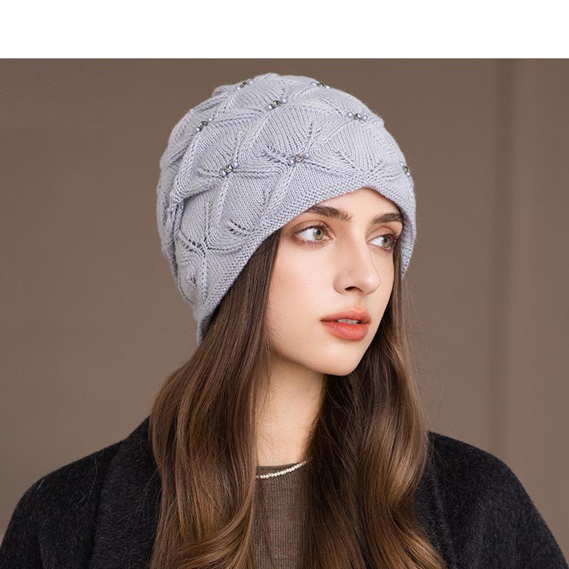 Autumn Winter Outdoor Windproof Cap Women's Big Head Circumference Ear Protection Warm Cap