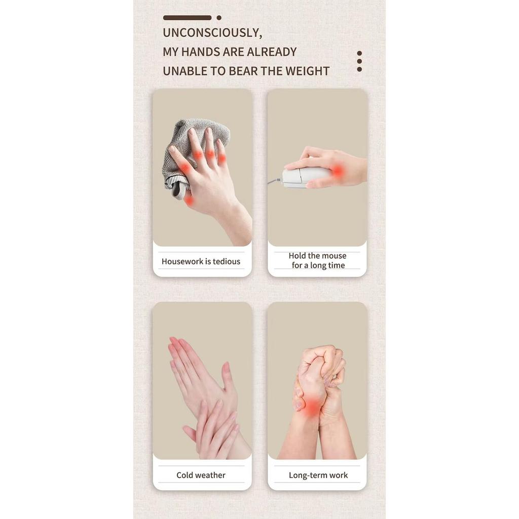 Portable Air Compression Hand Massager - 3-Mode Electric Palm and Wrist Relaxation Machine