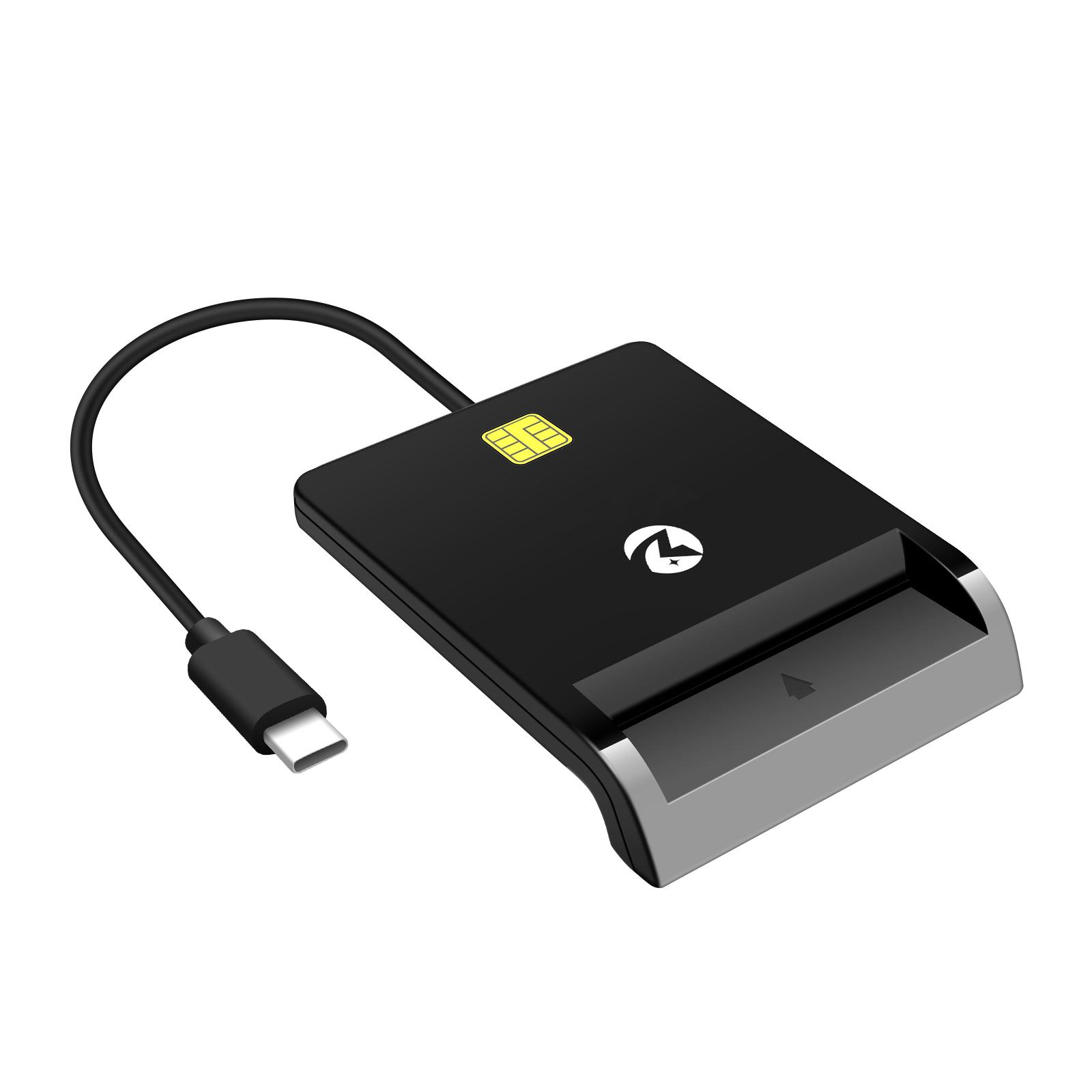 ZOWEETEK OTG Mobile Credit Card Reader Payment ISO 7816 ID IC Chip Card Reader Writer EMV CAC Type C Smart Card Reader